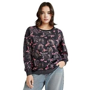 Torrid 4 BCA Fleece Crew Neck Sweatshirt Cozy Breast Cancer Awareness Pink